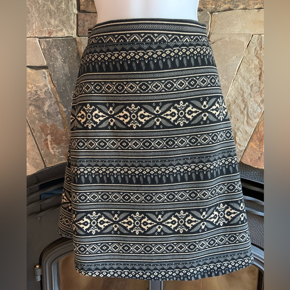 Double D Ranch Black and Cream A-Line Skirt